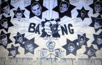 1930s poster featuring promoters Mique Malloy, Jim Mullen and Paddy Harmon, and some of their stable of fighters.