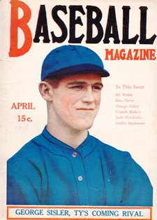 also from 1918, Sisler on the Cover of Baseball Magazine