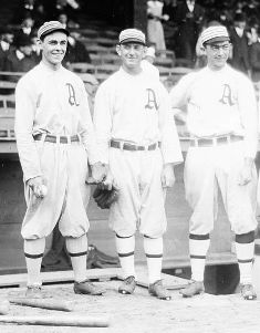 Stuffy McInnis, Eddie Murphy and "Home Run" Baker,