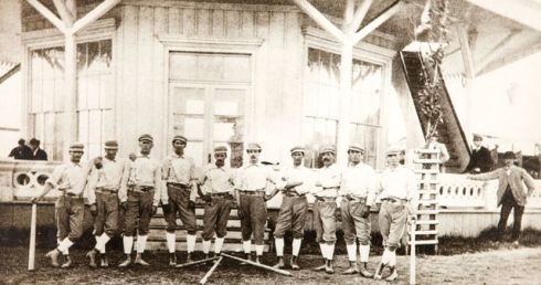 The 1870 White Stockings: Ned Cuthbert, Fred Treacey, Charlie Hodes, Bill Craver, Charlie Hodes, Levi Meyerle,Bob McAtee, , Marshall King, and William “Clipper” Flynn