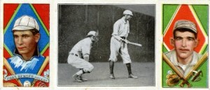 Bender and Thomas shared a baseball card--the 1912 T202 Hassan Triple Folder