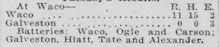 Ogle's 1912 no-hitter