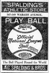 Spalding advertisement from 1890s