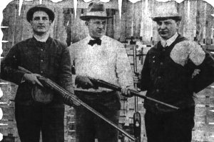 Overall (center) was president of the California-Nevada Trap Shooters Association (1918)