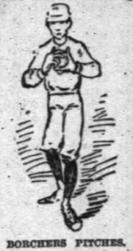 Caricature of Borchers from The Chicago Tribune--1888