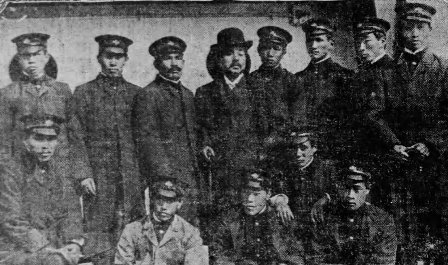 The Waseda University team upon their arrival in San Francisco