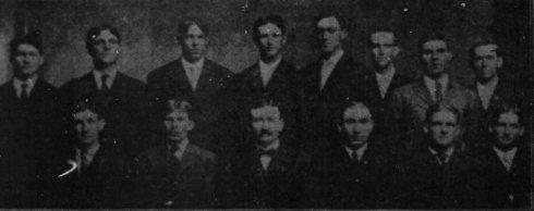 1906 Lynchburg Shoemakers, Virginia League champions. Grim is third from left on the bottom row.