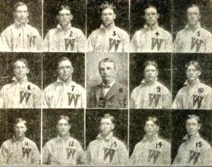 With the addition of Heitling (4) and Young (10) Wichita easily won the 1907 Western Association championship.