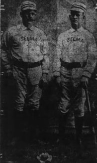 Clarence, left, and William Henry Berry played for the amateur Selma (CA) Tigers in the 1890s