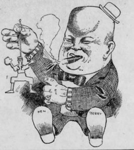 "Hen" Berry caricature