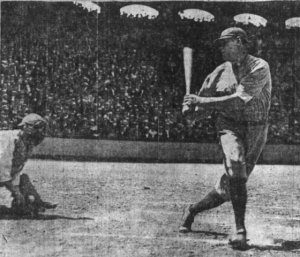 Cicotte strikes out Ruth