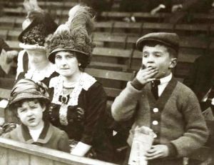 Helene Hathaway Britton with children Marie and Frank
