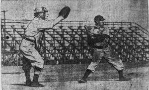 Eager behind the plate.